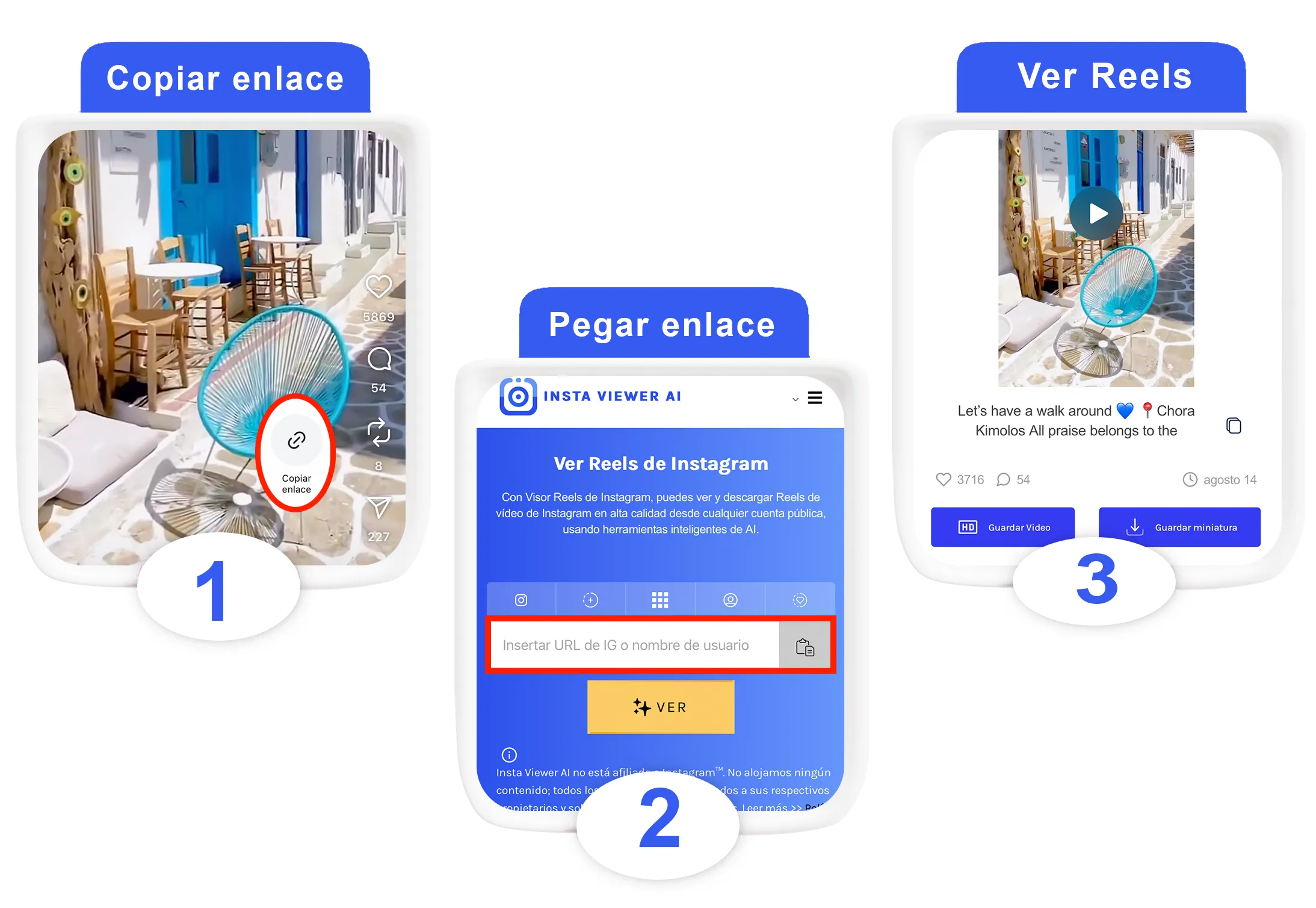 Ver Reels de Instagram con enlace